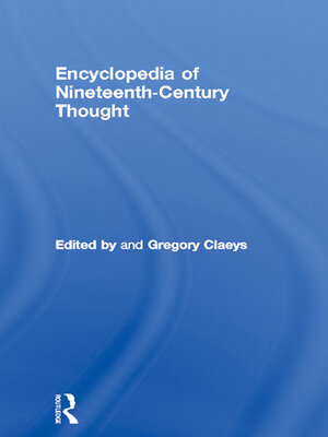 cover image of Encyclopedia of Nineteenth Century Thought